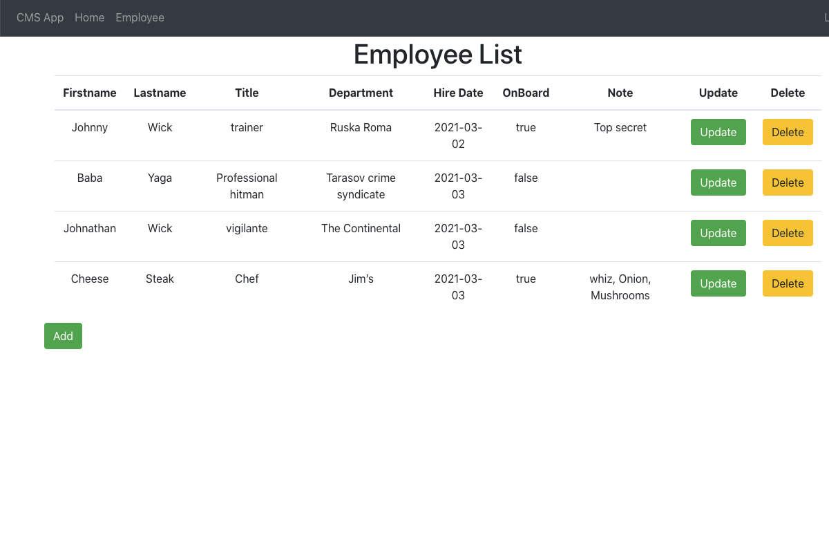 ful stack crm app